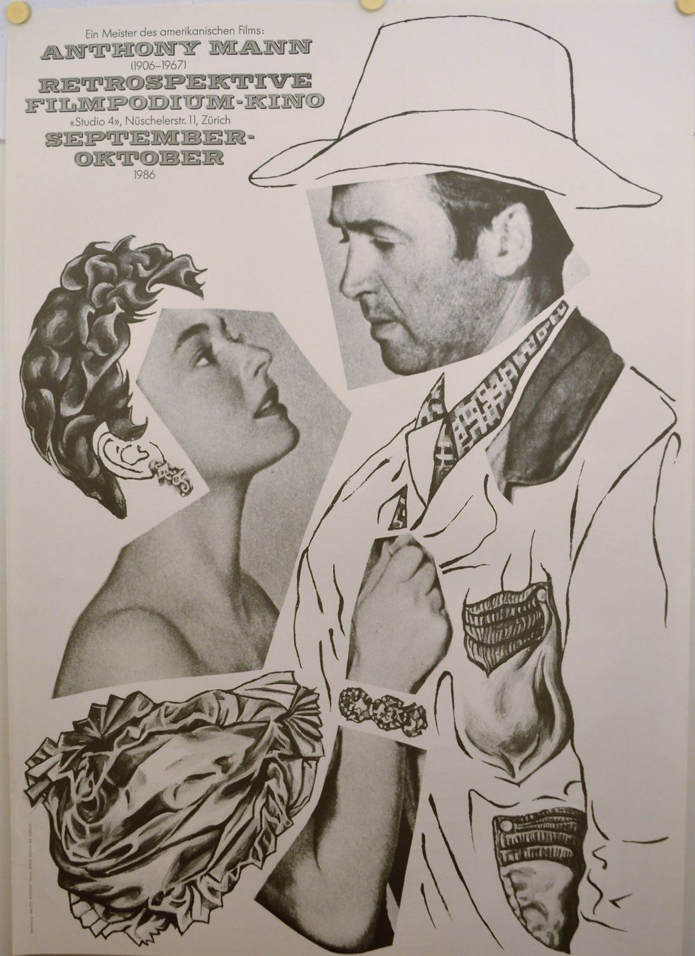 Foto & Immagini: Plakat Filmpodium Studio 4, ANTHONY MANN – Usato da Zürich venduto da Simmenf