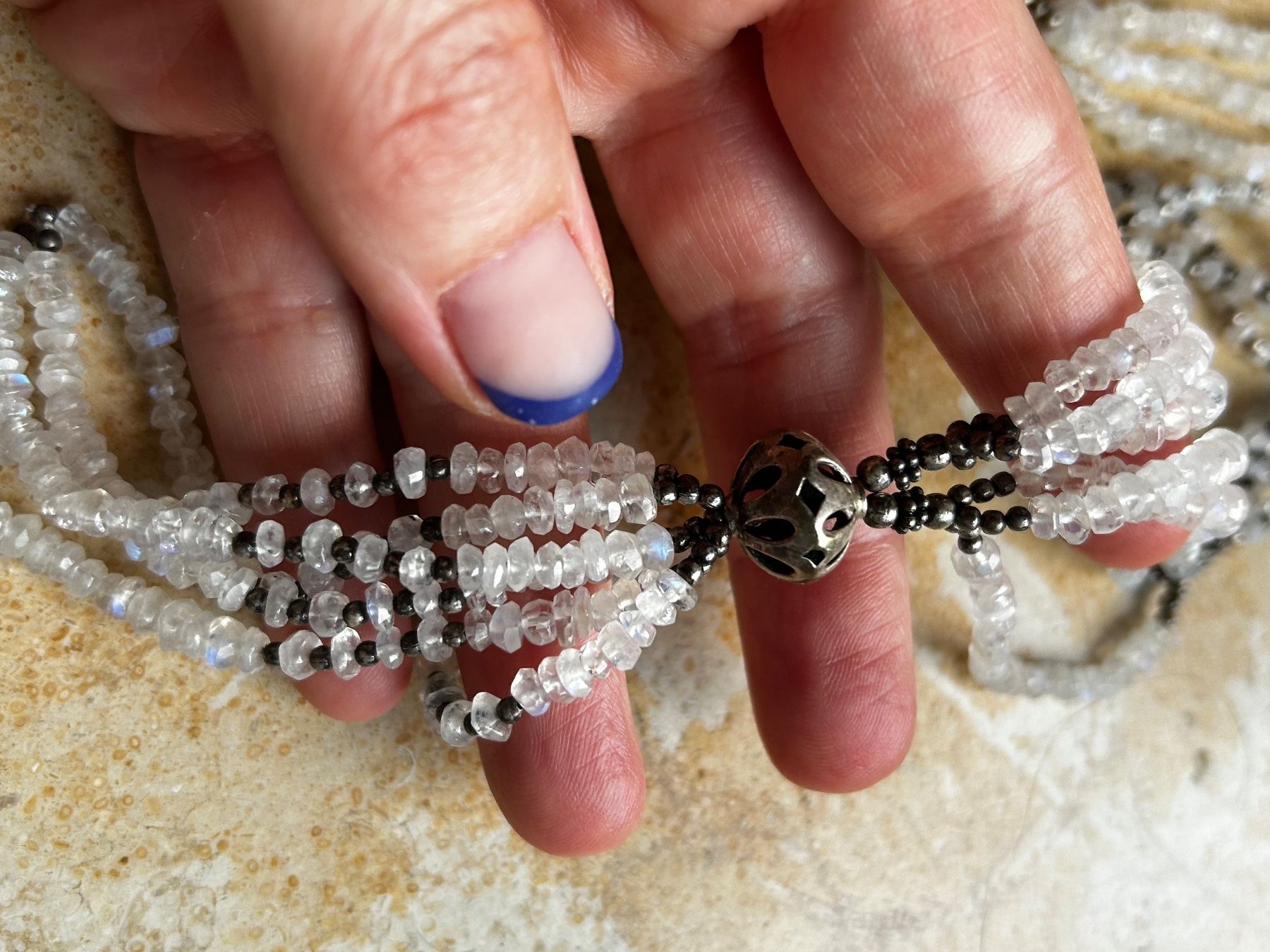 Catenine: Weiss Kette Monstein Silber Anhänger – Usato da Basel venduto da bellespirit 9