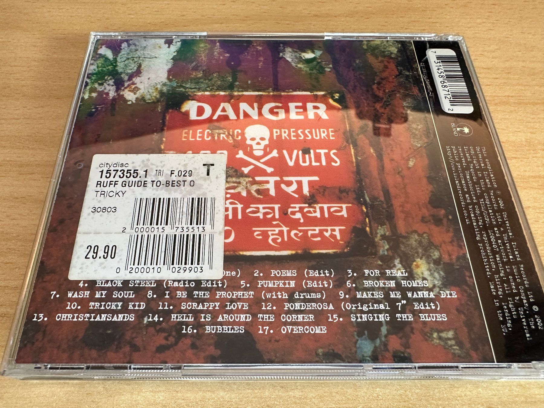 CD: Tricky – A Ruff Guide – Usato da Rikon im Tösstal venduto da Alpenmutz 1