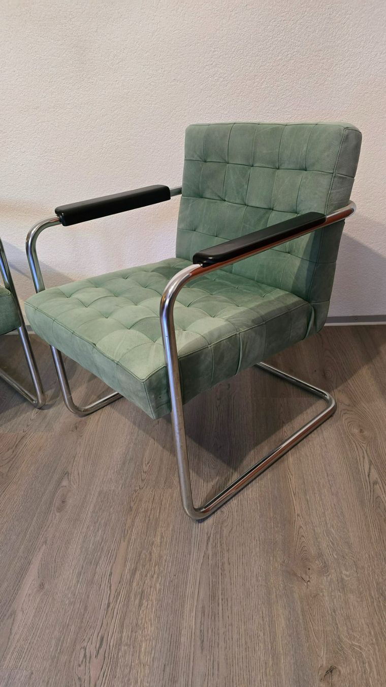 Poltrone: Designer Leder-Sessel in Smaragdgrün – Usato da Ried b. Kerzers venduto da schnackidulli 2