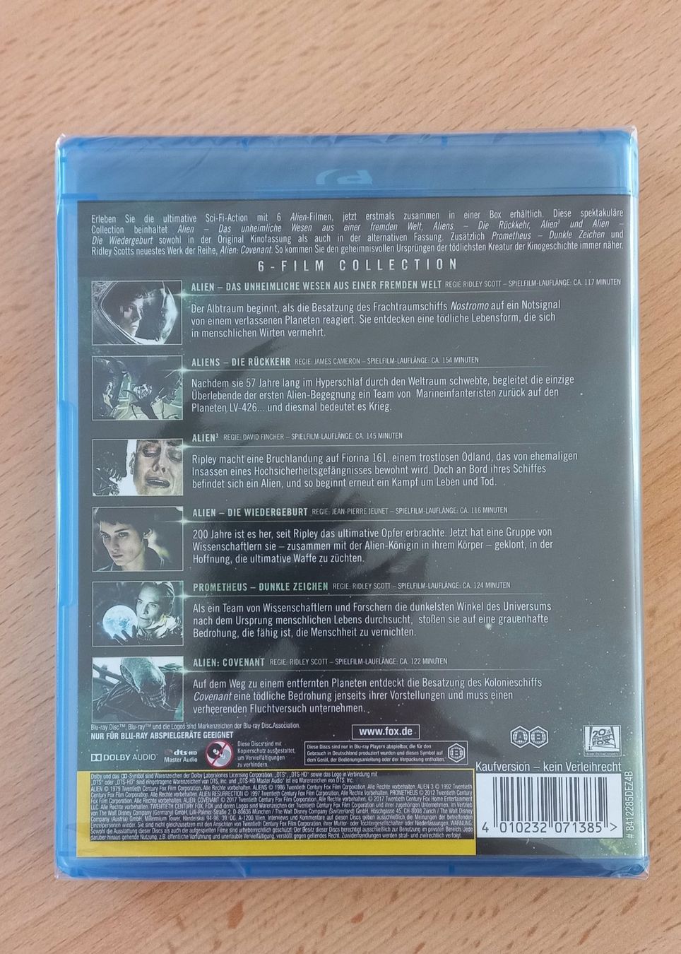 Alle DVDs: Alien Collection Bluray neu – Neu und originalverpackt aus St. Margrethen SG von  1