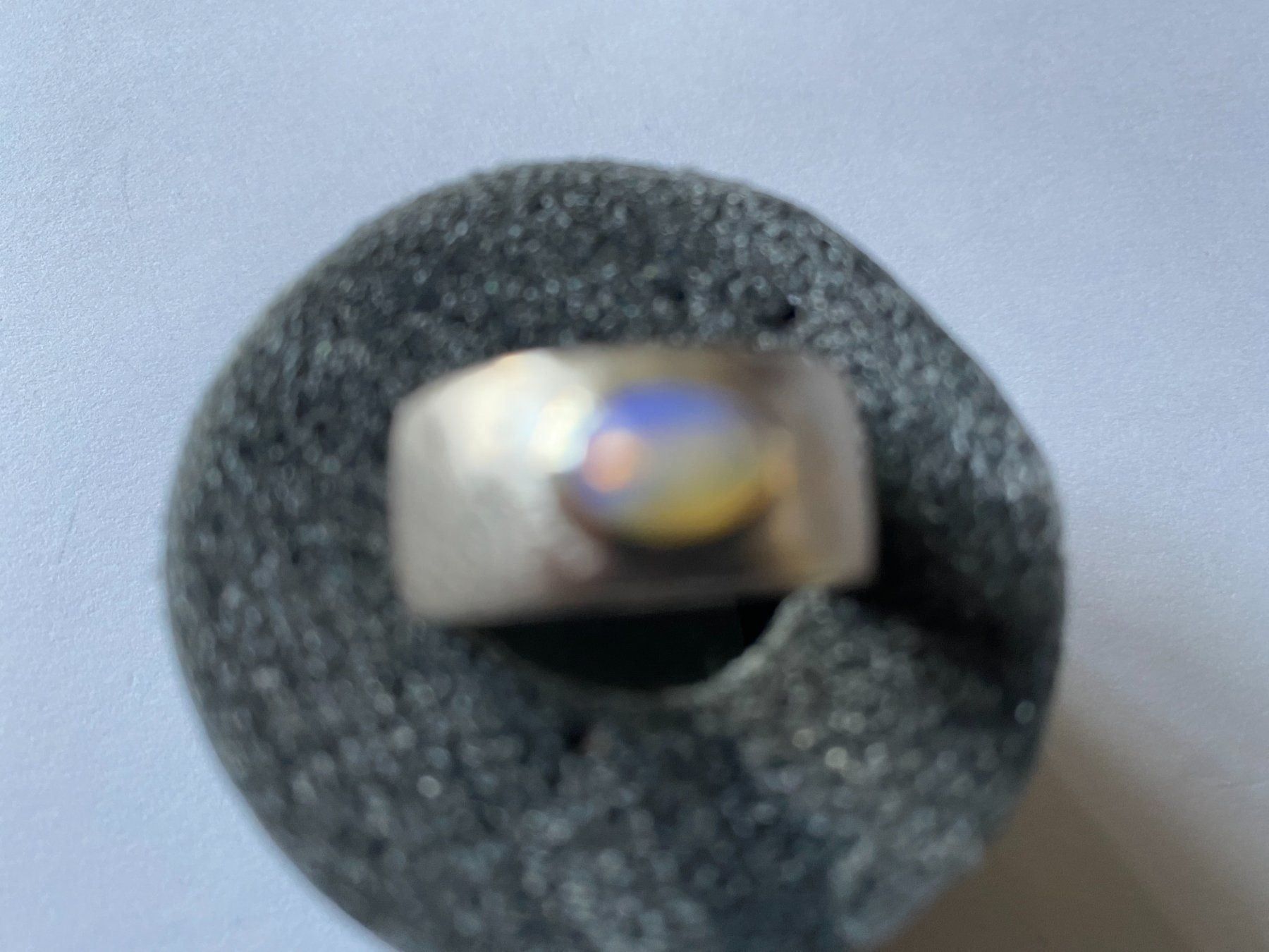 Ringe: Ring, Silber/Mondstein, Druchm.55mm (24) – Neu (gemäss Beschreibung) aus Muri b. Bern von Silberqualle 2