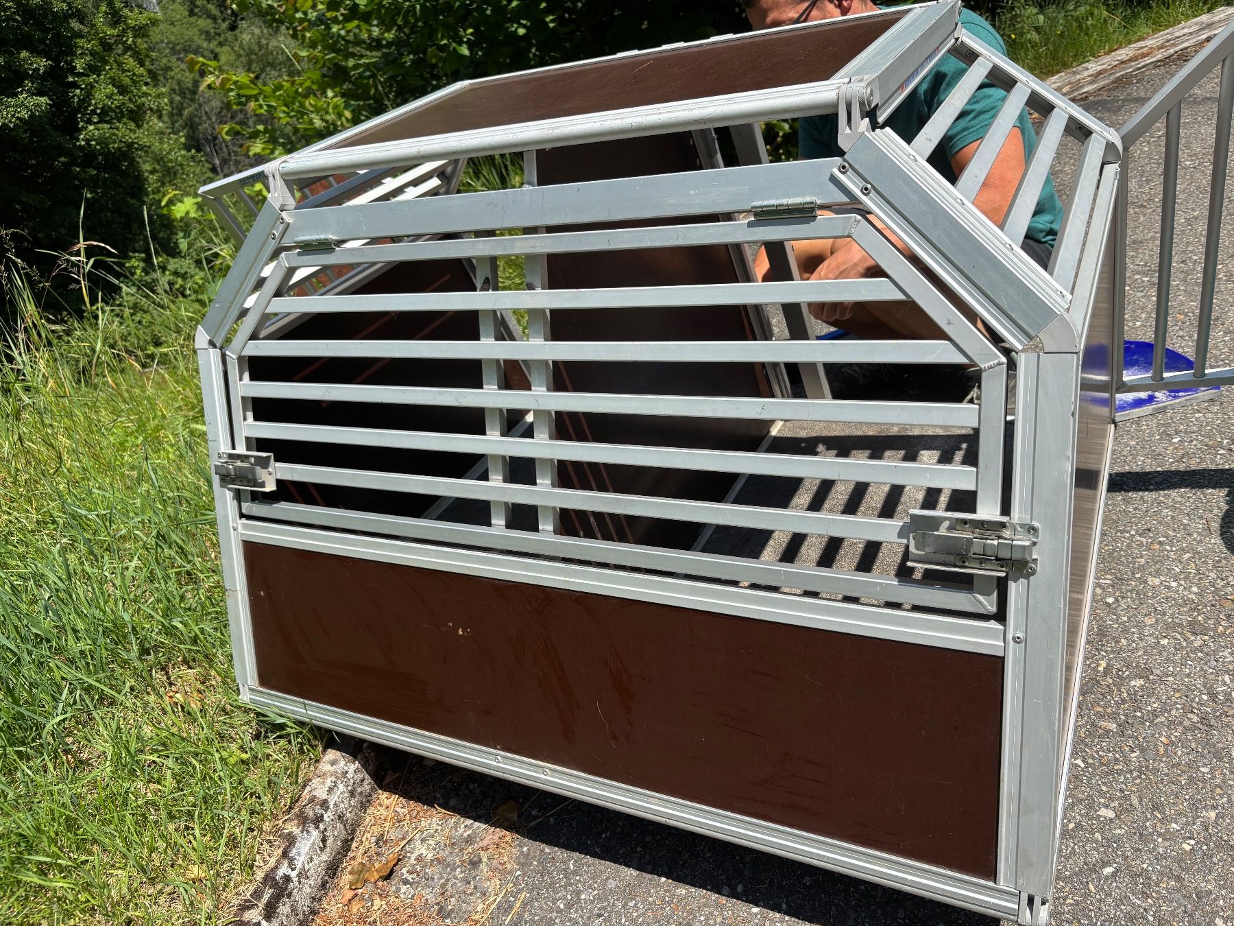 Gabbie, trasporto & Sicurezza: Grosse Schmidt Doppelbox / Hunde Transportbox – Usato da Romont (BE) venduto da Kauer25 2