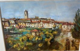 Grosse Kunstsammlung - V. Miluca signiert Öl 50 cm x 68 cm