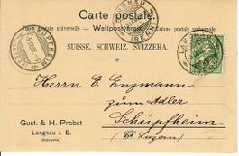 PK, Gust & H. Probst Langnau i. E. 1907