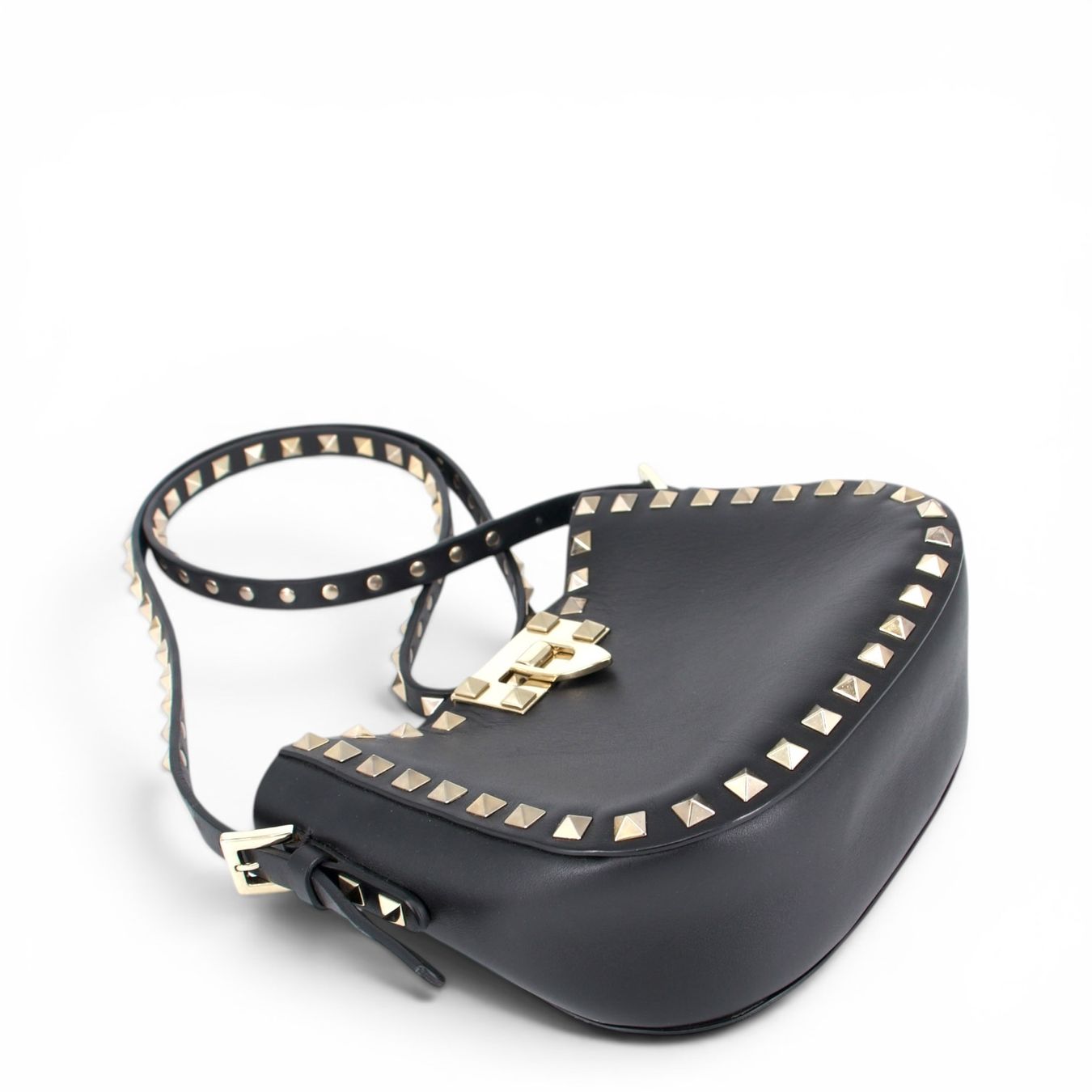 Valentino Borse da donna: Valentino Rockstud Umhängetasche schwarz – Usato da Binningen venduto da Designerlabels 7