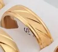 Ring Edelstahl gold (57)