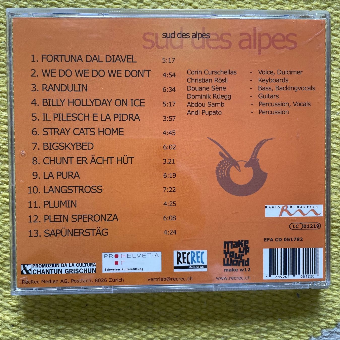 CD: CORIN CURSCHELLAS-SUD DES ALPES – Usato da Rorschacherberg venduto da CD-Roli 1