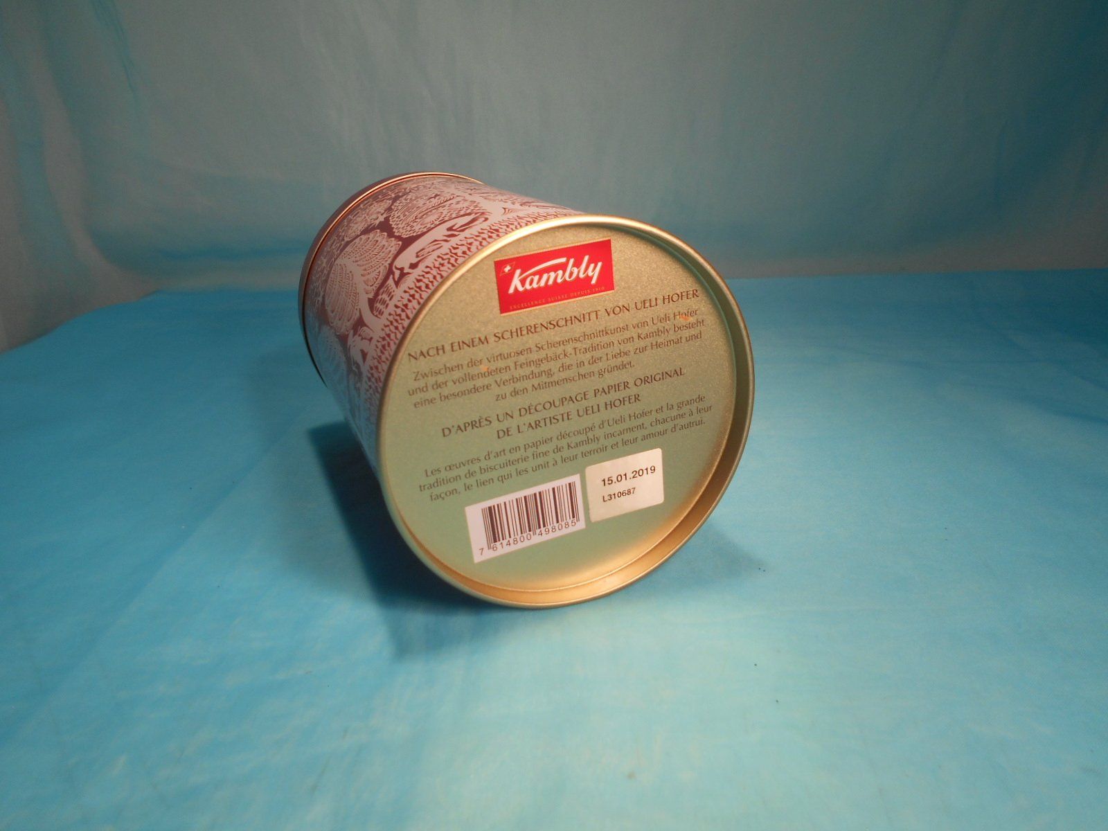 Kambly Altro in Decorazioni & Accessori: Kambly Blechbüchse rot, Ueli Hofer, Scherenschnitt – Usato da Bellach venduto da JingleCherry 2