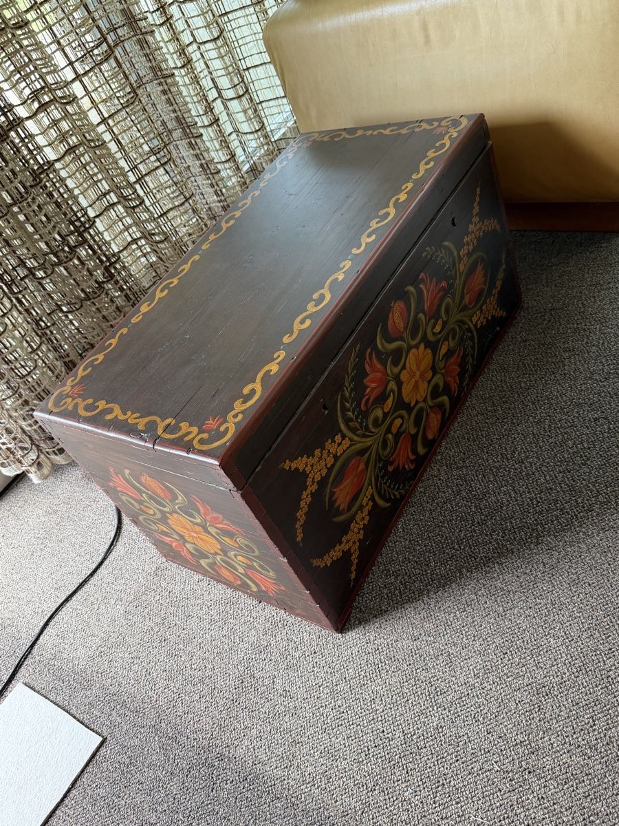 Cassapanche: Bauernmalerei Truhe – Usato da Wettingen venduto da Mat5430