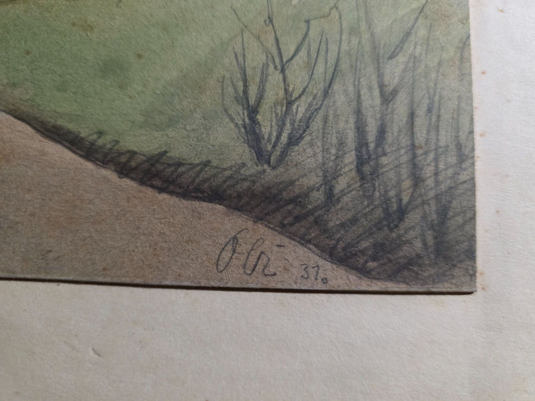 Dipinti: Obi Gottfried - Aquarell Gemälde Bild - 1931 – Usato da Walterswil BE venduto da Lonitti 1