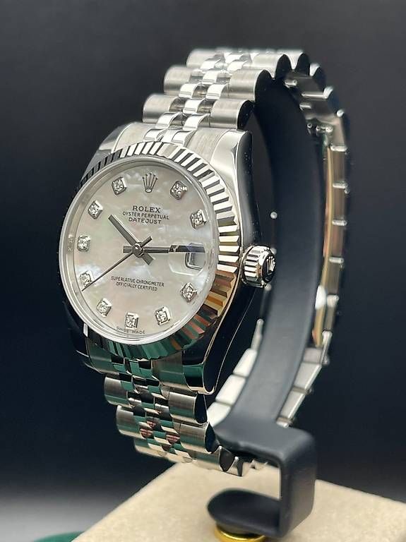 Rolex Orologi: Rolex Datejust 31 Mutterperlmutt und Diamanten 178274 – Usato da Lugano venduto da luganotopwatches 4