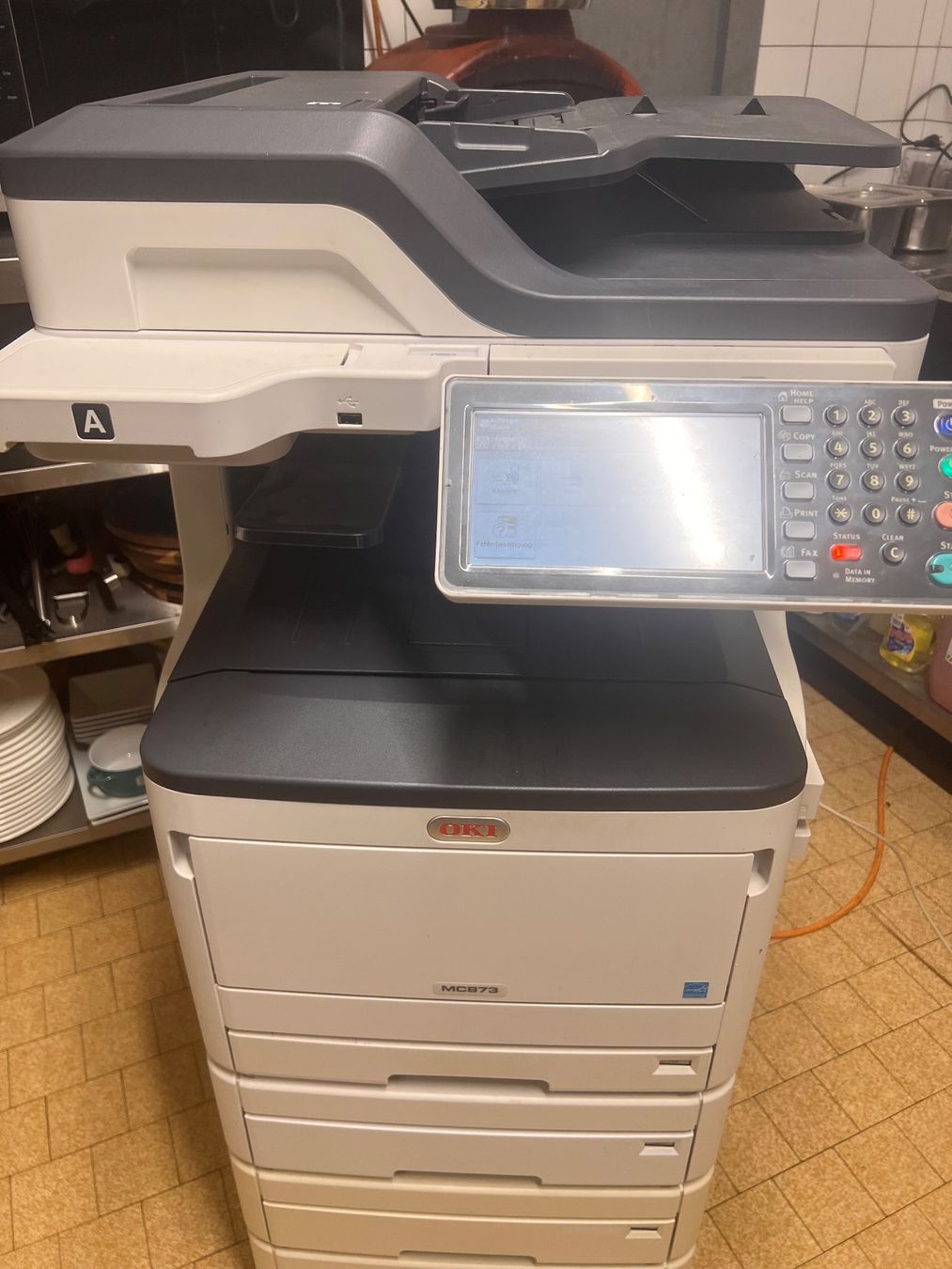 Oki Stampanti: Drucker OKI MC873 Multifunktionsgerät gebraucht+ 1 Magenta – Usato da Glarus venduto da Marx1 1