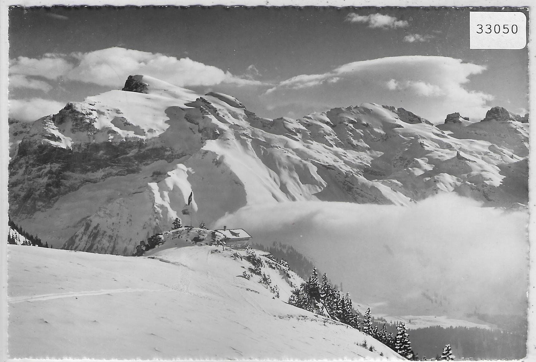 Cartoline postali: Brunnihütte mit Titlis im Winter – Usato da Ettingen venduto da Kartenplanet