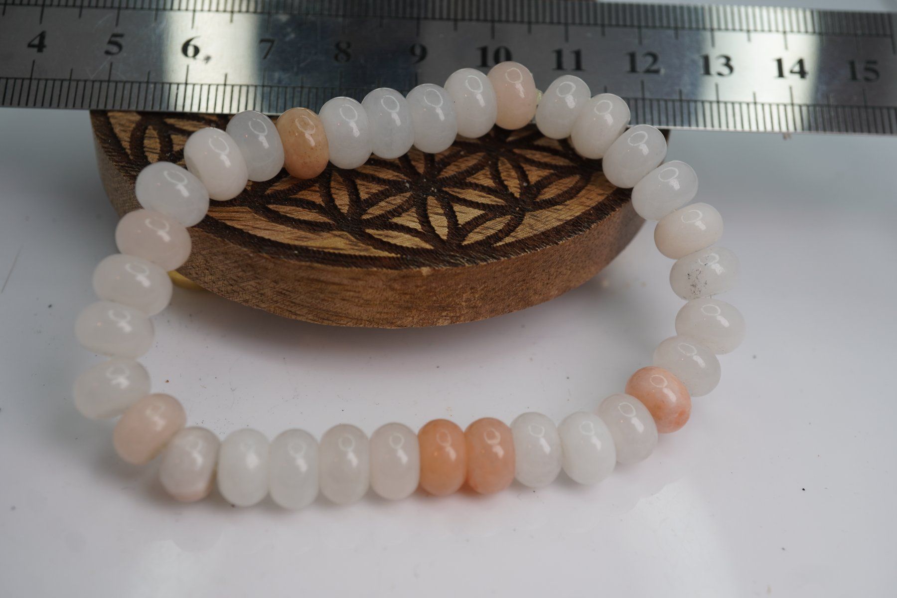 Minerali & Pietre curative: Mondstein   Armband Donuts  ab 1.- Auktion – Nuovo e nell'imballaggio originale da Eschenbach SG venduto da topstone 7