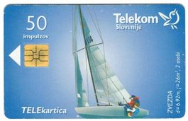 Telefonkarte Slowenien Chip-099 Segelschiff