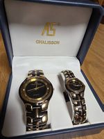 AS Chalisson Quartz Uhren-Set Vintage Damen + Herren
