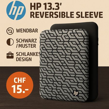 HP Reversible Sleeve 13.3" Laptoptasche - Top Zustand!