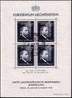 1938 LIE, Sonderblock Nr. 141 mit Sonderstempel, fehlerfrei.