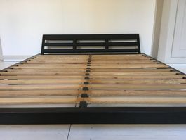 Designer Futon-Massivholz-Bett 180x200 cm