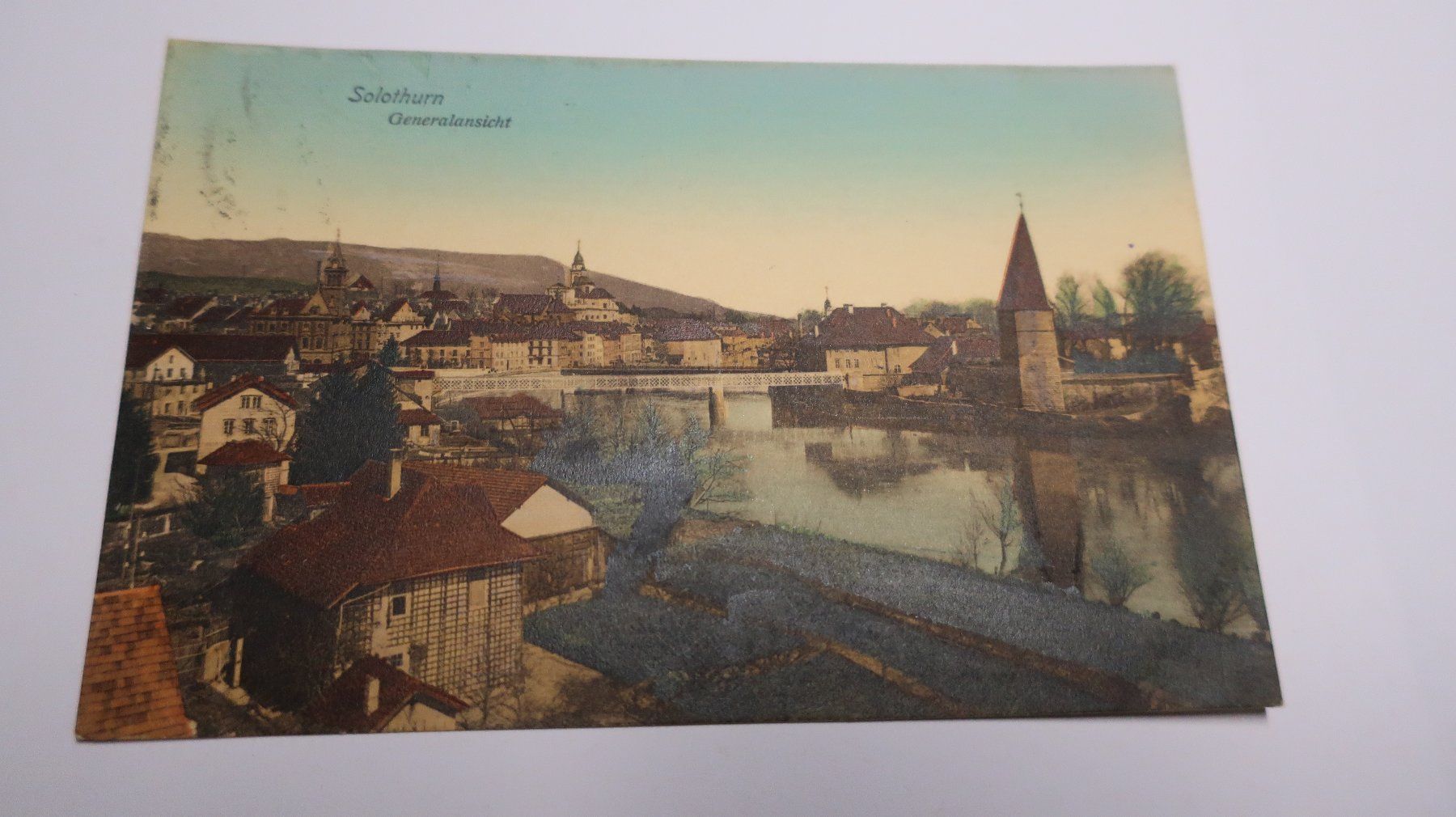 Ansichtskarten: Solothurn Generalansicht  1910 – Gebraucht aus Cormoret von Pascalll2001 1