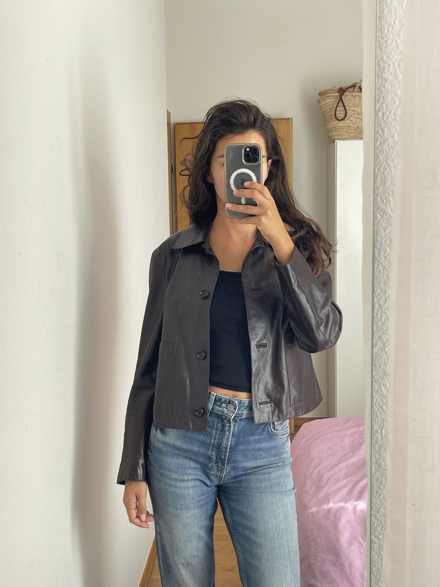 Massimo Dutti Vestes: Massimo dutti leather jacket in 36 – D'occasion à zürich par schmid1234