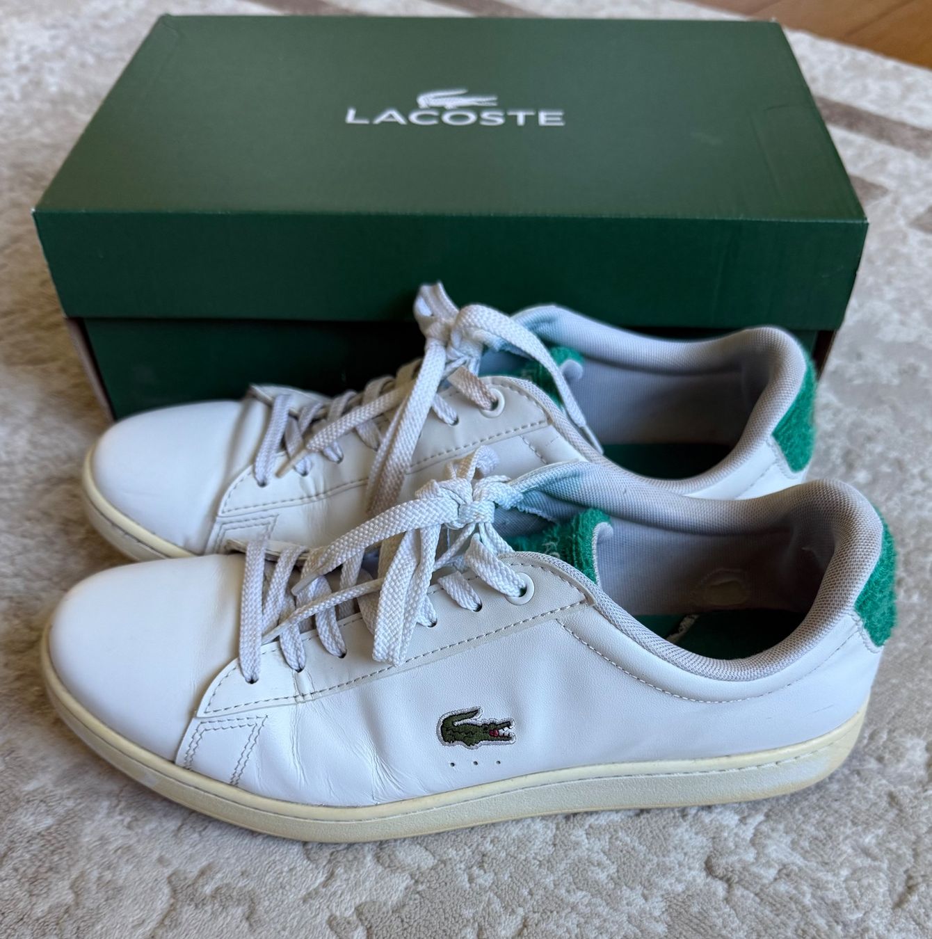 Lacoste Scarpe da uomo: Lacoste Sneaker, weiss-grün – Usato da Wohlen AG venduto da thr_t5x8 3