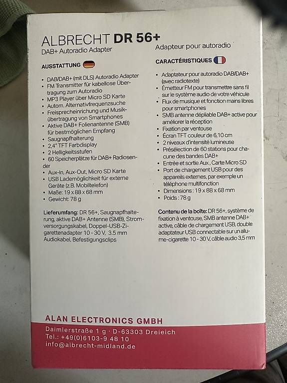 Adattatori: DAB+ Adapter Auto Albrecht DR56+ – Usato da Niederurnen venduto da carfactory8867 1