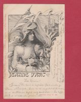 Jeanne d'Arc  -  auf alter Ansichtskarte von 1900