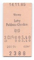 Billette Vevey - Puidoux-Chexbres