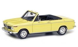 BMW 2002 Cabriolet Baur 2/2 1968-1971 gelb     1:43