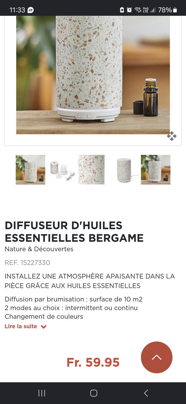 Diffusori di oli essenziali: Diffuseur d'huiles essentielles Bergame + huiles – Nuovo e nell'imballaggio originale da Lausanne venduto da Cognitia 1