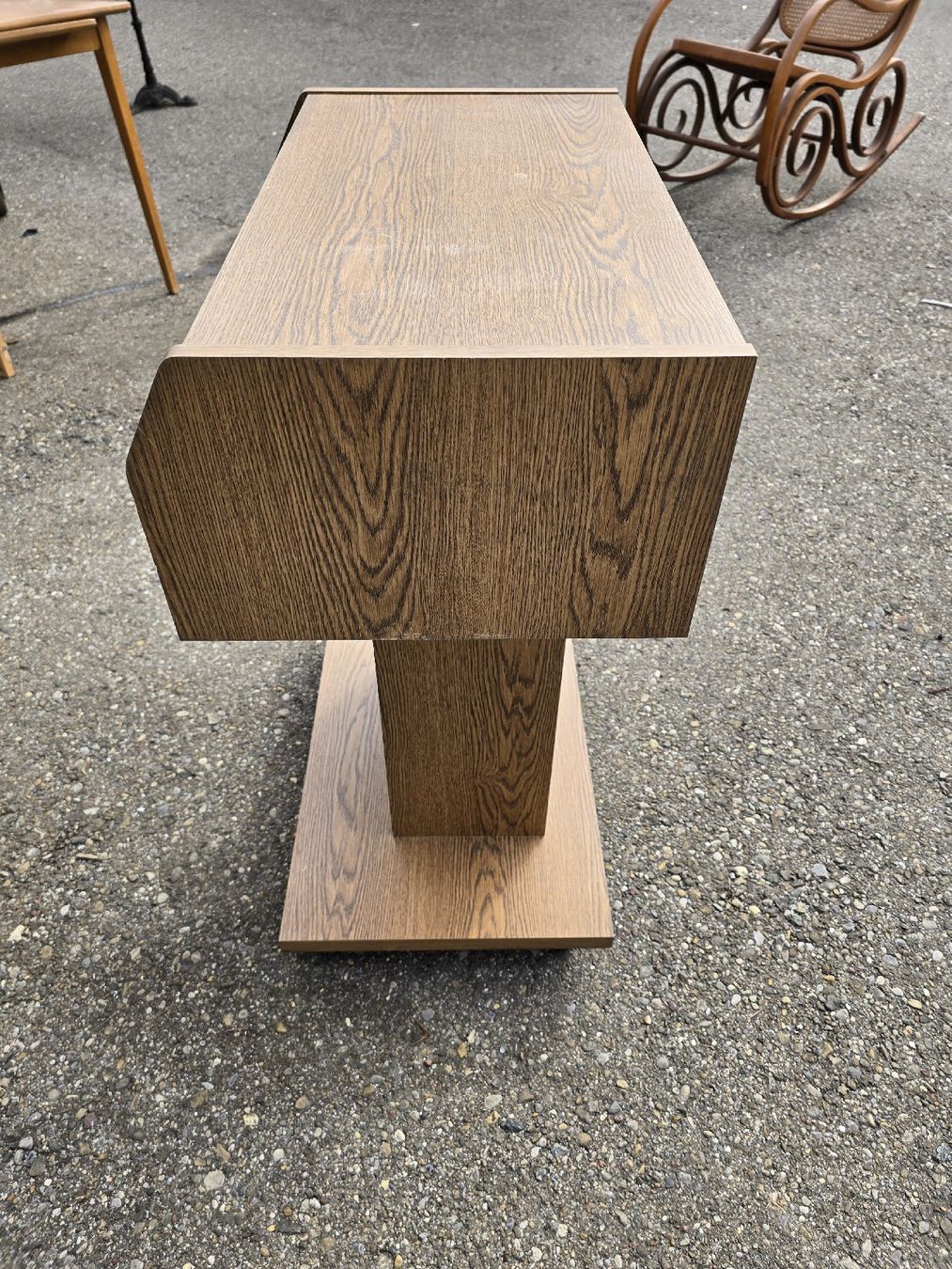 Vetrine: Vintage Design Möbel, Holz Tisch mit Glasvitrine, – Usato da Mettlen venduto da elios0888 1