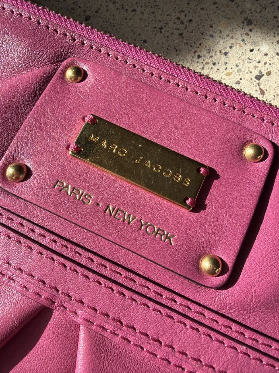 Marc Jacobs Taschen für Damen: Marc Jacobs Clutch Leder Pink – Gebraucht aus Brütten von Rod816 2