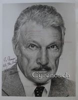 Warren Stevens (1919-2012) Schauspieler - sign. Grossfoto