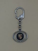 Porte-clés Porsche Écusson Rotatif Métal Vintage