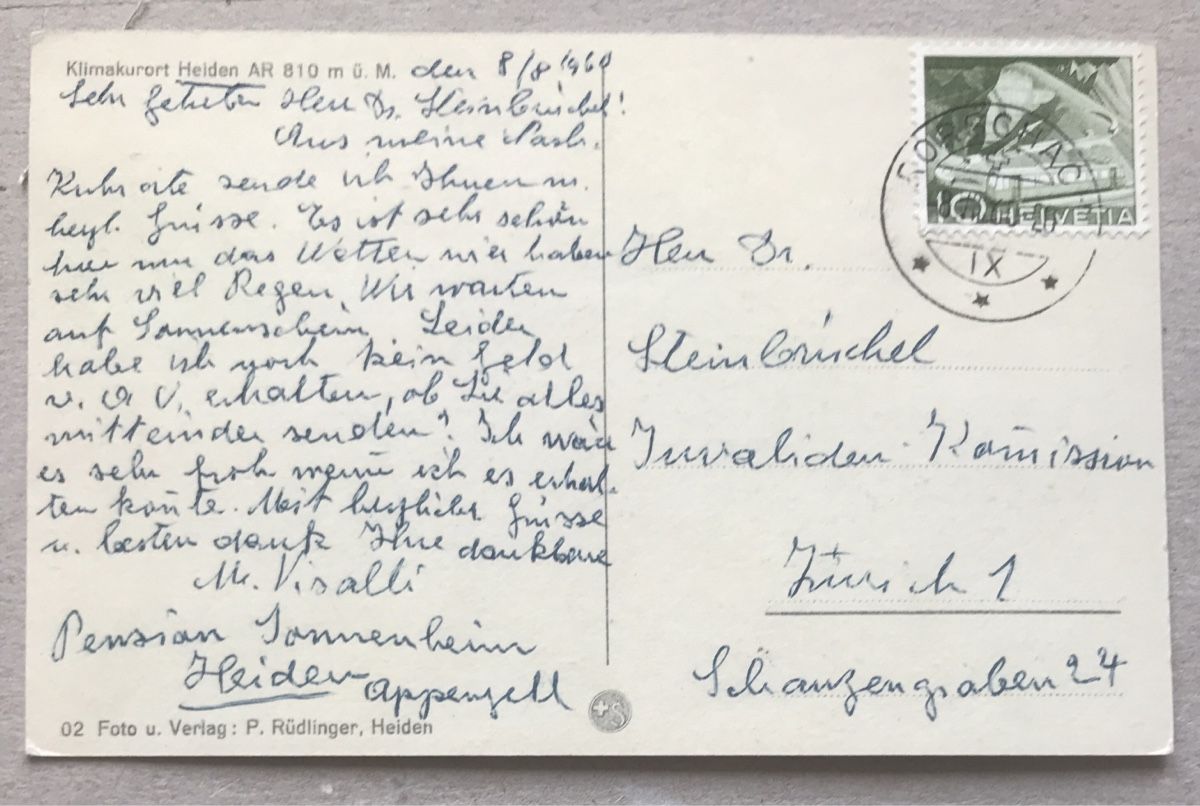 Cartoline postali: Ansichtskarte Heiden – Usato da Wolfhalden venduto da 19651979 1