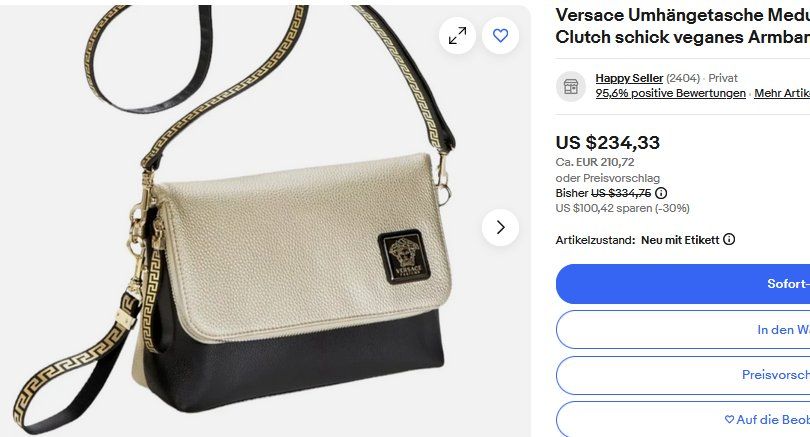 Versace Borse da donna: Vesace Medusa Tasche / sac – Usato da Collonges venduto da arashee 2