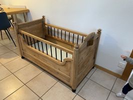 Holzbabybett 120x60cm ohne Matratze