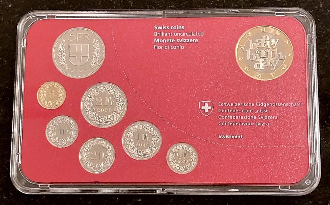Tutti le monete: Münzsatz Schweiz 2020 stgl. Geburtstag – Nuovo (secondo la descrizione) da Arch venduto da coinsandmore 2