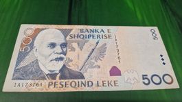 Albanien 500 Lekë Banknote - Seltenes Sammlerstueck!
