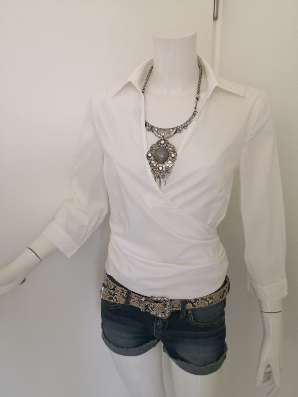 Mango Camicette: 🤩MANGO SUIT WICKEL-BLUSE WEISS – Nuovo (secondo la descrizione) da Olten venduto da Naja-Twins-Twins