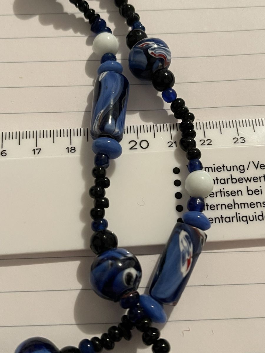 Ketten: Collier de perles bleu et blanc comme neuf 108 cm – Neu (gemäss Beschreibung) aus Kloten von Vermicelles 5
