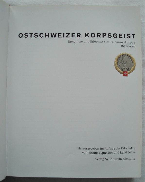 Ostschweizer Korpsgeist Kaufen auf Ricardo