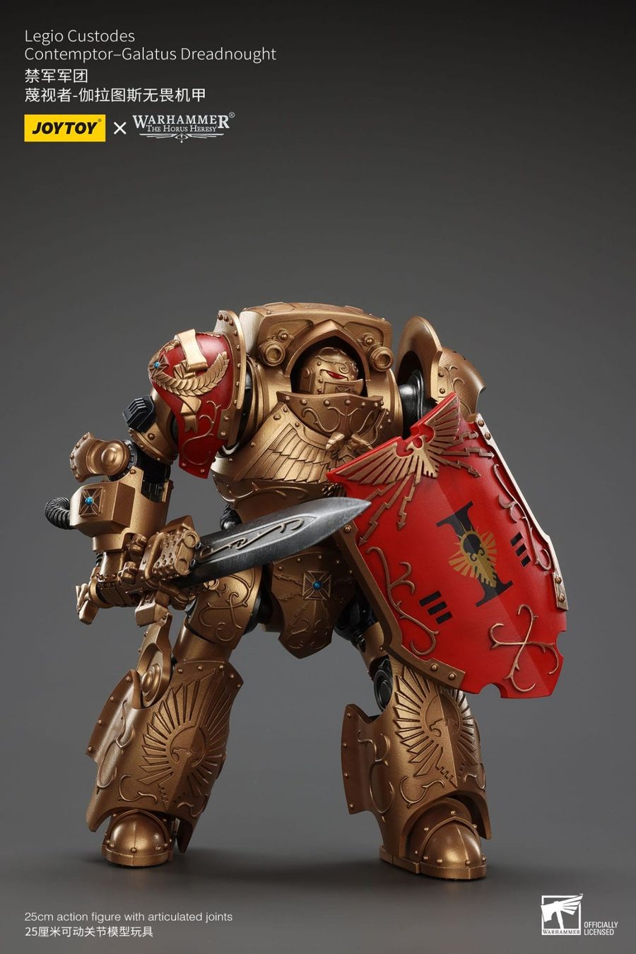 Statuette: Warhammer Legio Custodes Contemptor-Galatus Dreadnought 25cm – Nuovo e nell'imballaggio originale da St-Imier venduto da ATTAKSHOP 1