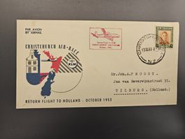​Flugpost 1953: KLM Christchurch Air Race – Rückflug nach NL