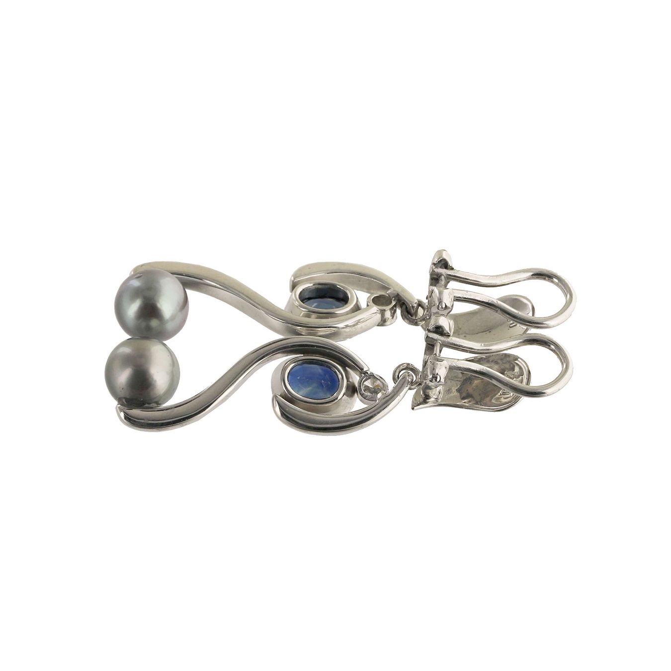 Ohrringe & -stecker: Saphir Südseeperlen Diamanten Ohrringe – Gebraucht aus Zürich von Vintage-Jewellery 4