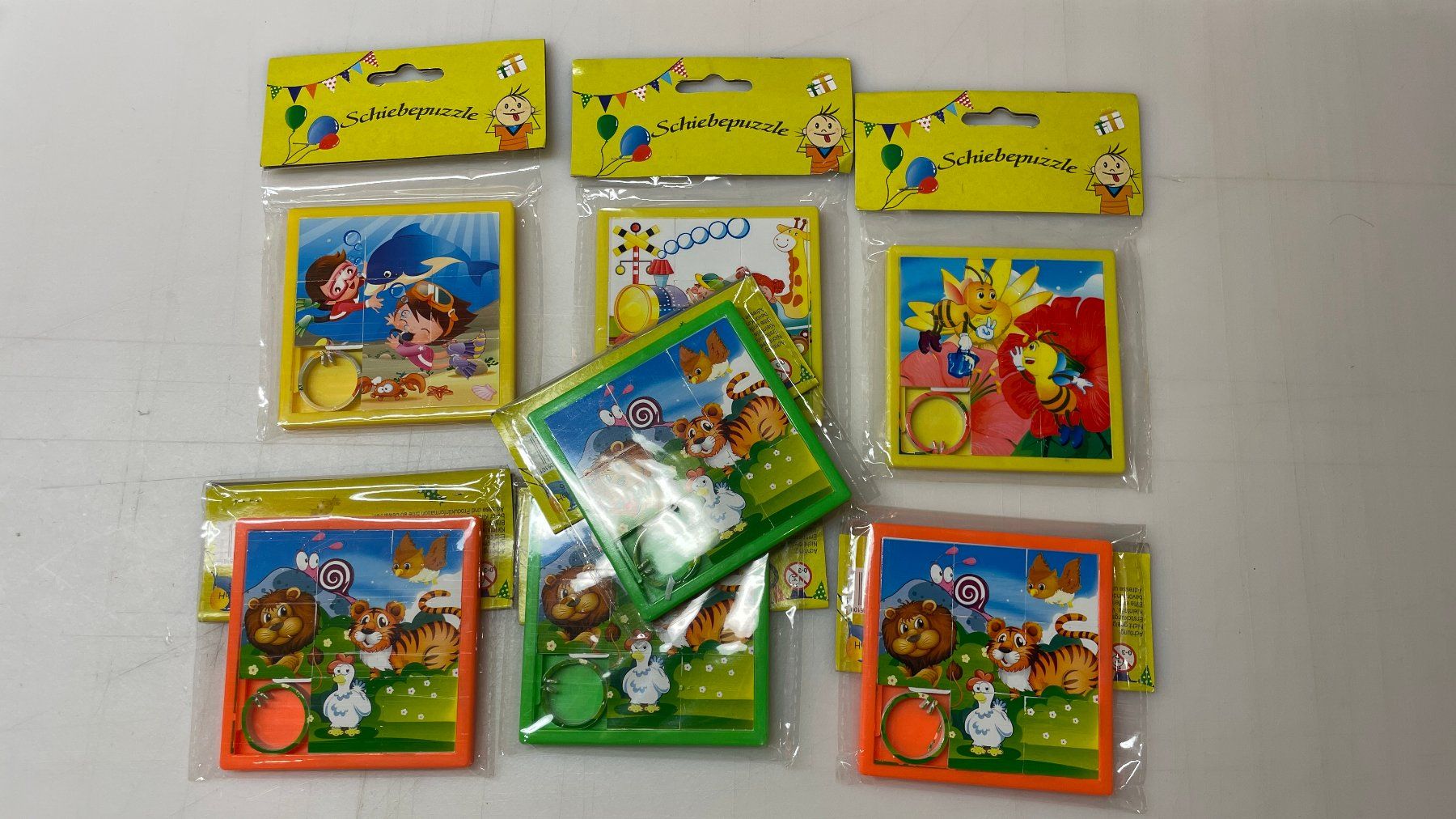 Puzzle: 7 Stk Schiebepuzzle verschiedene Motive – Nuovo (secondo la descrizione) da Glattfelden venduto da cybermaxx