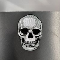 🟣 TOP: XXL STOFF PATCH AUFNÄHER ABZEICHEN TOTENKOPF SKULL