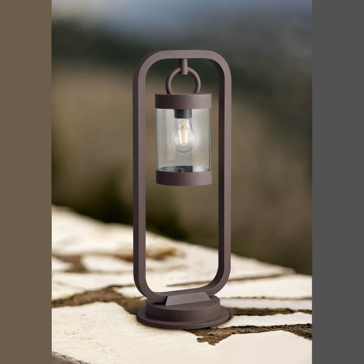Lampade: Aussen Stehleuchte, 60 cm Höhe, Braun – Nuovo (secondo la descrizione) da Kreuzlingen venduto da Smart-Light